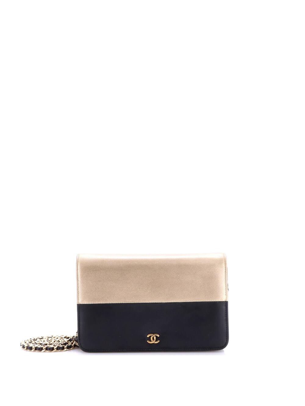 Chanel Bicolor Wallet On Chain Leather #292079C33B
